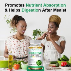 2×120pc Enzyme Matrix Capsules – Bloating Relief & Nutrient Absorption Amplifier