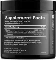 Tribulus Terrestris for Men – Ultra High Potency 25:1 Extract with 95% Saponins