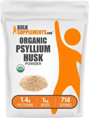 BulkSupplements Organic Psyllium Husk Powder – 1 Kg