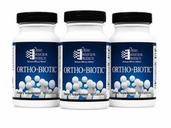 ORTHO BIOTIC 60 CAPSULES Digestive & Gut Health Pack of 3 Fast Free Shipping