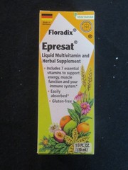 (4) Floradix Epresat Liquid Multivitamin & Herbal Supplement 1/3 Oz Each