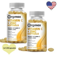 Vitamin C + Zinc Complex Promote Absorption Immune Support 240ct