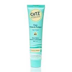 COTZ Face Prime & Protect Non-Tinted Mineral Sunscreen and Facial Primer Broa…