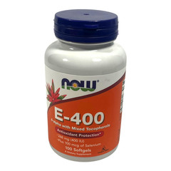 NOW FOODS Vitamin E-400 100 Softgels – EX 08/27