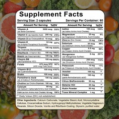 Multivitamin For Men Mens Promotes Prostate And Reproductive Health 30-120 Pills