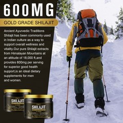 Pure 100% Himalayan Shilajit, Soft Resin, Organic, Extremely Potent, Fulvic Acid
