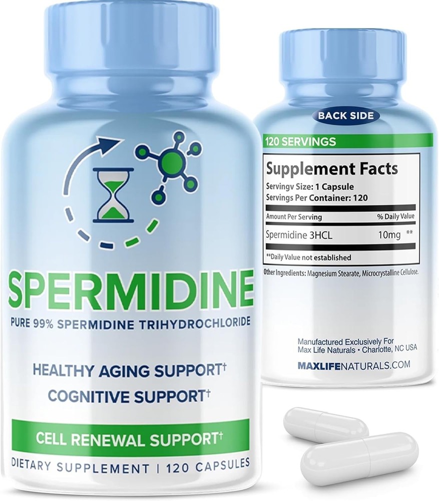 Spermidine Supplements for Women & Men – Longevity Support with Spermidine 3H…