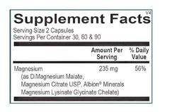 New Ortho Molecular Reacted Magnesium 120 Capsules – High-Absorption [Pack of 2]