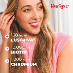 MaryRuth’s Liquid Multivitamin 30 Fl Oz Lustriva Hair Growth Biotin Anti-Wrinkle