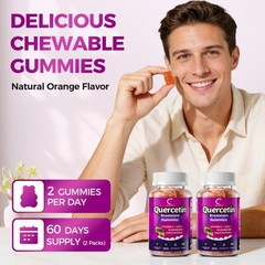 Quercetin Gummies, Quercetin with Bromelain, Vitamin C, Zinc & Elderberry, Hi…
