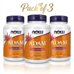 NOW Foods ADAM Mens Multivitamin Softgels 60 Count Pack of 3 90 Day Supply 2027