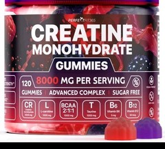 Perfect Fit 365 Creatine Monohydrate Gummies 8000mg Berry 120ct EXP 3/27