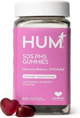 HUM SOS PMS (60 Gummies) Relief Hormonal Balance Cranberry Vitex BB 01/27
