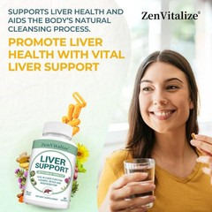 Liver Support Supplement,Liver Detox & Cleanse,Boost Immunity,120 Capsules