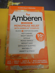 Amberen Menopause Relief Capsules 60-Count EXP 01/2027