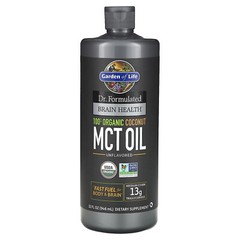 Dr. Formulated Brain Health, 100% Organic Coconut MCT Oil, Unflavored, 13 g, 32