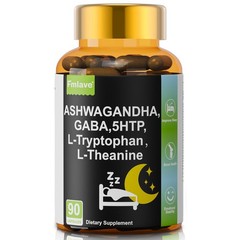 GABA, 5-HTP, L-Tryptophan, L-Theanine, Ashwagandha, Vitamin D3, B6, Magnesium