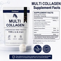 3pc Collagen Peptides Powder Types I II III V X Hyaluronic Acid Biotin 108 Servs