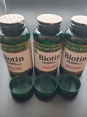 3 X Nature’s Bounty Biotin 10,000 mcg Rapid Release Softgels 360 Total 10/2027