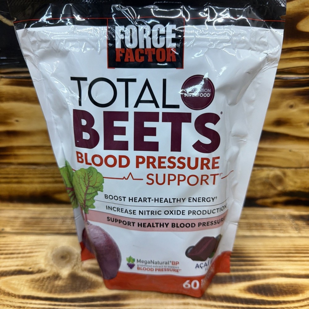 Force Factor Total Beets Blood Pressure & Heart Health 60 Soft Chews