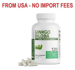 Bronson Ginkgo Biloba Extra Strength Brain & Memory Support 120 Capsules | Veget