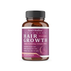 Biotin Hair Growth Formula-With Collagen&Vitamins for Thicker Hair&Healthy Nail