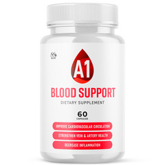 (1 Pack) A1 Blood Support Advanced Support Blood Sugar Supplement 60 Capsules