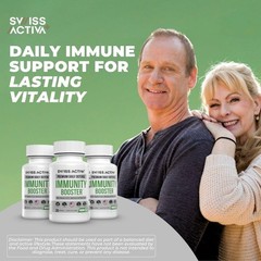 Swiss Activa+ Immunity Booster –Daily Immune Support Supplement with Vitamin C
