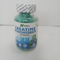 NOAVII Creatine Monohydrate Gummies 5000mg 90ct Strength & Recovery Exp 11/2026