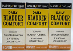 3PK Mason Natural Daily Bladder Comfort ~ 60 Capsules EACH ~ EXP 1/28 ~FAST SHIP