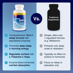 Sleep Aid 60 Capsules – Melatonin, Magnesium, GABA, L-Theanine for Stress Relief