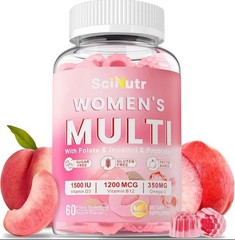Methylated Multivitamin for Women Gummies with Calcium, Magnesium, Zinc, Vita…