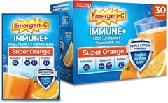 Immune+ Triple Action Immune Support Powder, Super Orange, 30 ct | With BetaV…