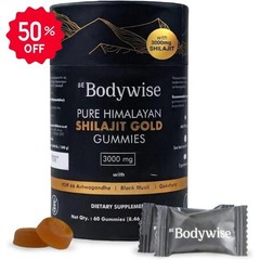 Be Bodywise Pure Himalayan Shilajit Gummies Gold I Lab Tested I No Added Sugar