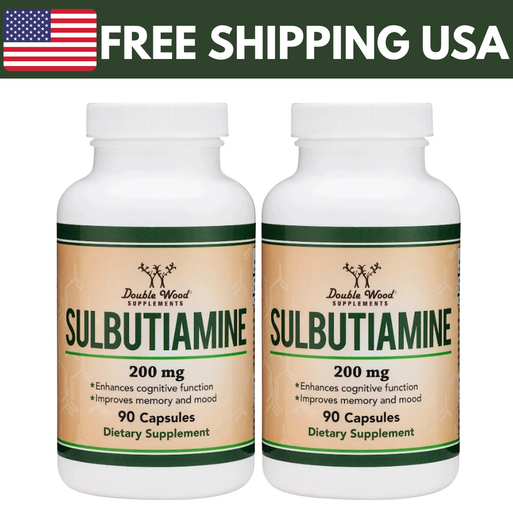 Sulbutiamine, 90 x 200mg Capsules – Memory, Mood, Cognitive Nootropic -2 Packs