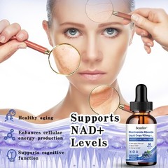 Nicotinamide Riboside Liquid Drops NAD Resveratrol For Anti-Aging Skin Brain