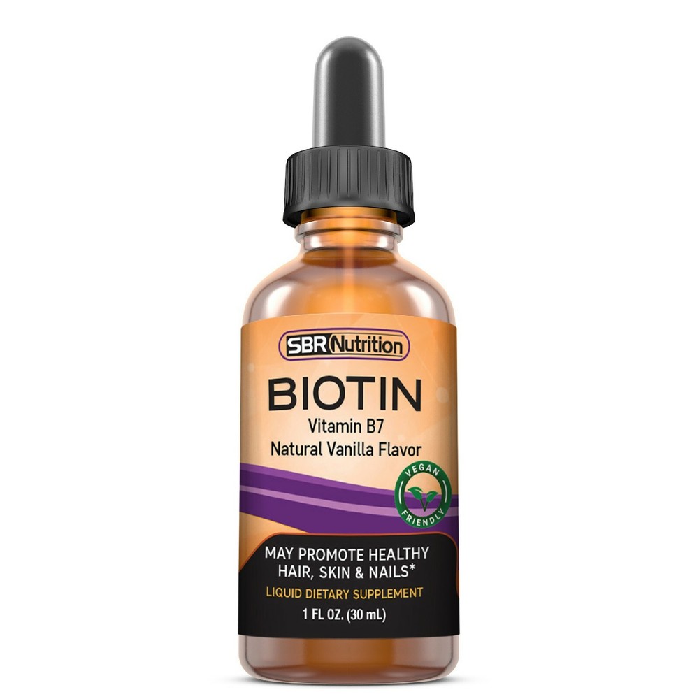 MAX ABSORPTION Biotin Liquid Drops, 5000mcg of Biotin Per Serving, 60 servings