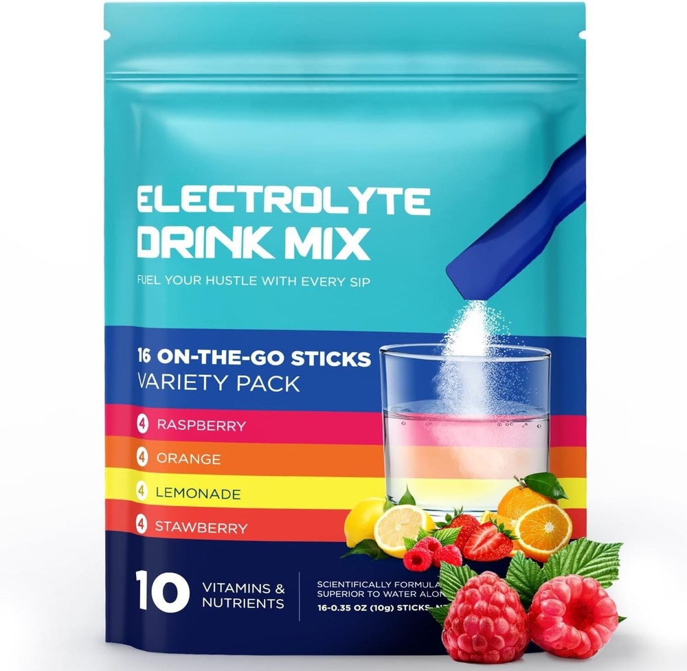 Hydration Electrolytes Powder Packets – Liquid Replenisher & Recovery Drink