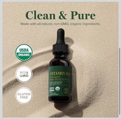 Global Healing Center – Vitamin B12 Sublingual 5000 MCG Organic Liquid 1 Oz