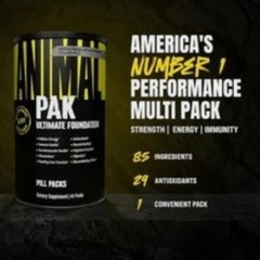 Animal Pak – Convenient Multivitamin for Men & Women Daily All-in-One 44 Count