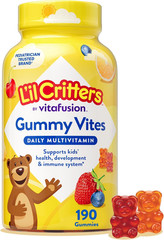 L’Il Critters Gummy Vites Daily Kids Multivitamins Assorted Fruit Flavors for Ag