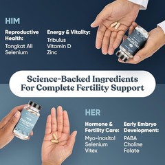 New Conception for Her & Him Fertility Supplement Bundle 120 Veg Capsules
