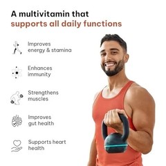 HK Vitals Multivitamin Plus Men Tablets Energy Stamina Immunity 30 Ct