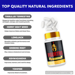 (3 Pack) Vigortrix Male Pills Maximize Energy, Vitality & Stamina 180 Capsules