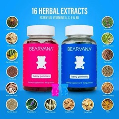 BEARVANA Gummies Combo | Women’s Fitness Support | Berry Multivitamin Herbs