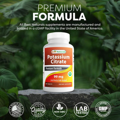 Potassium Citrate 99Mg 500 Tablets – 3Rd Party Lab Tested