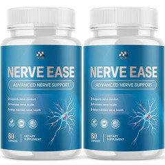 (2 Pack) Nerve Ease Advanced Nerve Support Strength Formula NerveEase 120 Caps