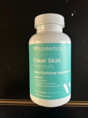 VitaMedica Clear Skin Formula 60 Capsules, Exp 9/26