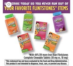 Flintstones Vitamins Complete 180 Count No Artificial Color..