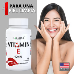 VITAMINA E – Arrugas, Manchas y Salud Inmunológica, Arritmias Corazón – 60 Cap